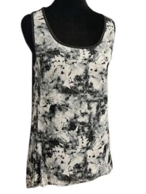 Vivienne Tam Black & White Printed Tank Top S